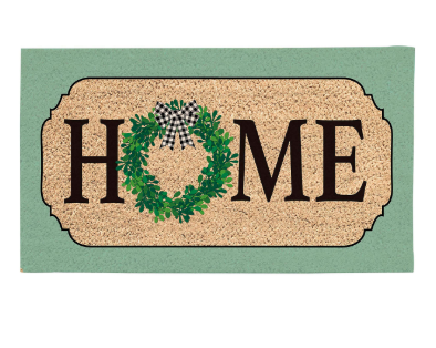 Farmhouse Home Wreath Coir Mat