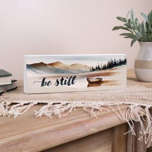 Be Still Wood Block Decor