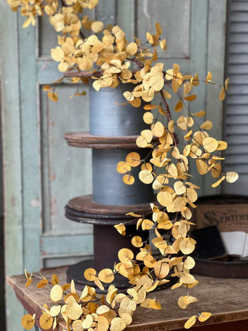 Penny Leaf Garland | 6' | Mustard