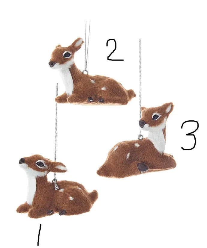 Plush Baby Deer Ornaments