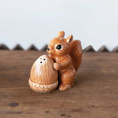 Squirrel and Acorn Salt and Pepper Shakers