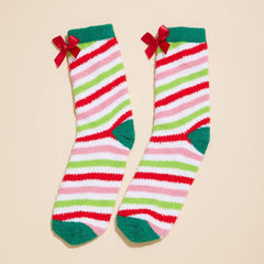 Frem - Christmas Fuzzy Socks Assorted Pack of 4: Assorted / One / 4DS98003