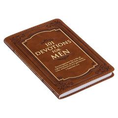 Christian Art Gifts - 101 Devotions for Men Faux Leather