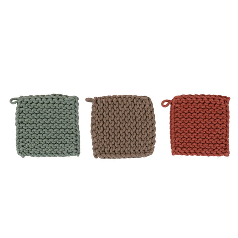 Cotton Crocheted Pot Holder