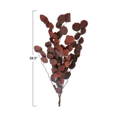 Dried Natural Eucalyptus Bunch, Aubergine Color