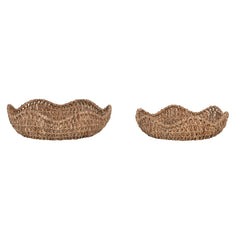 Decorative Braided Bankuan Bowls w/ Scalloped Edge