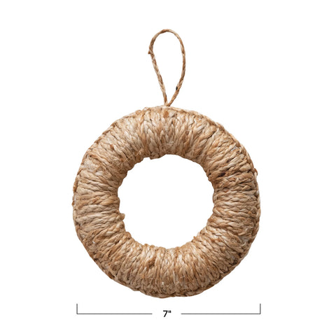 Woven Jute Trivet w/ Loop, Natural