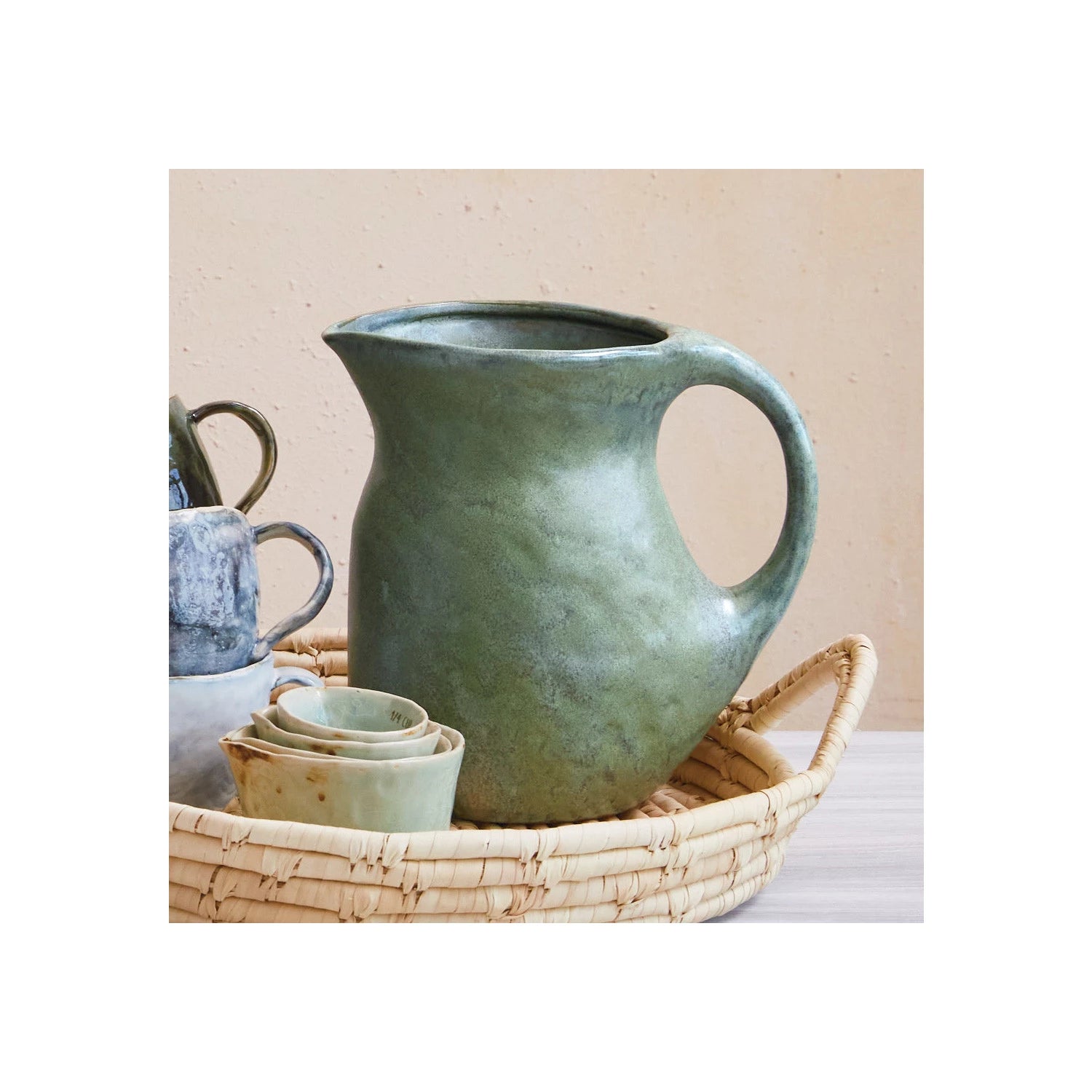 2-1/2 Quart Stoneware Pitcher