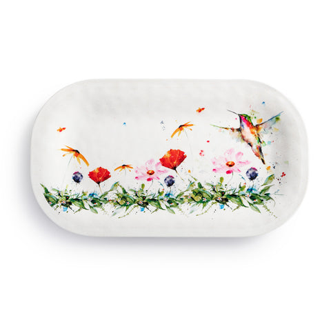 Wildflowers Medium Melamine Rectangular Platter