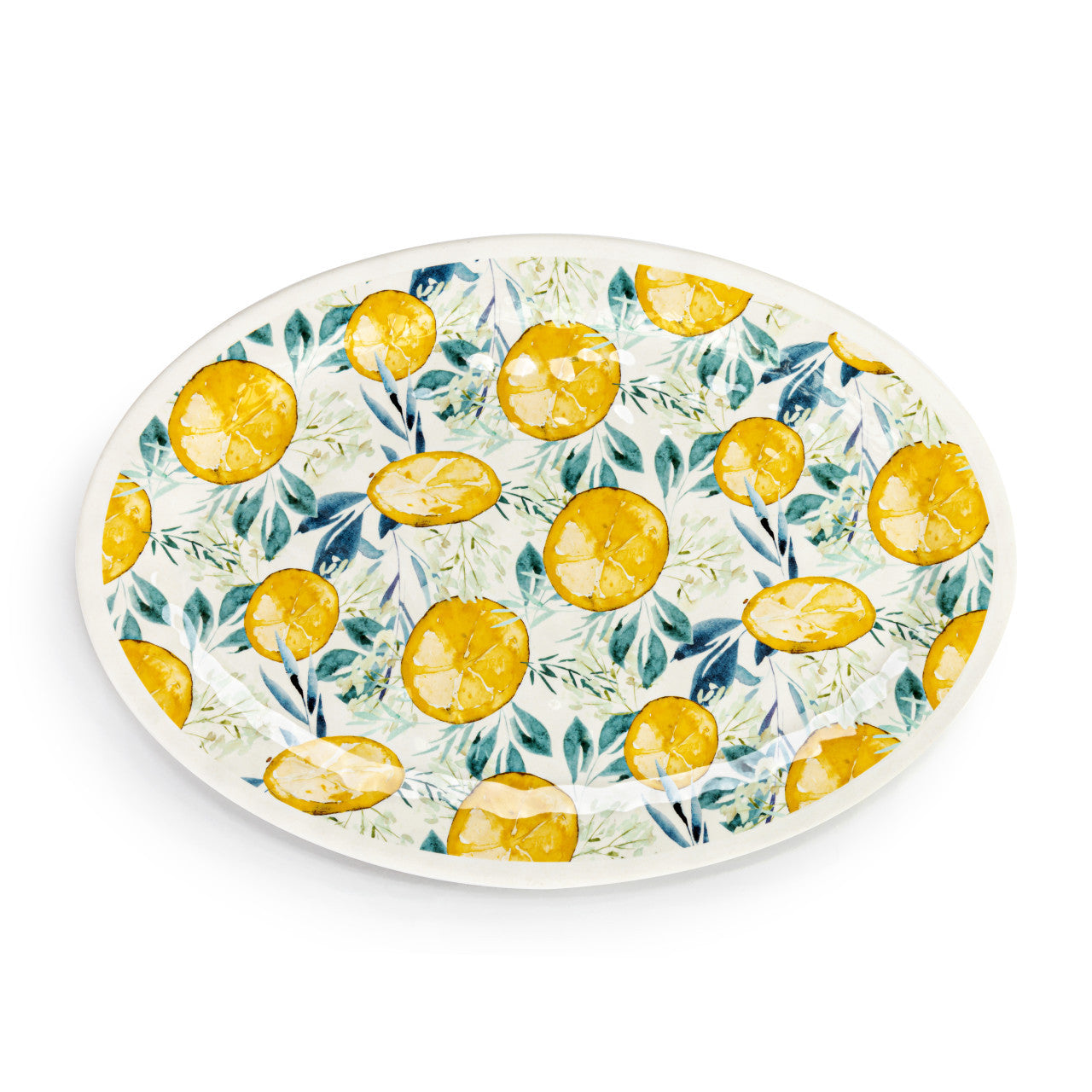 Lemons Large Melamine Oval Platter