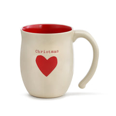 Christmas Heart Mug - Red