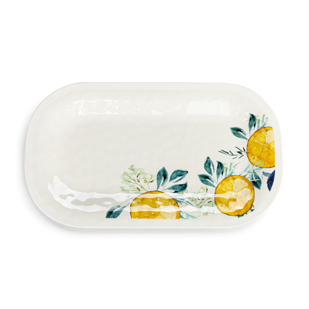 Lemons Medium Melamine Rectangular Platter