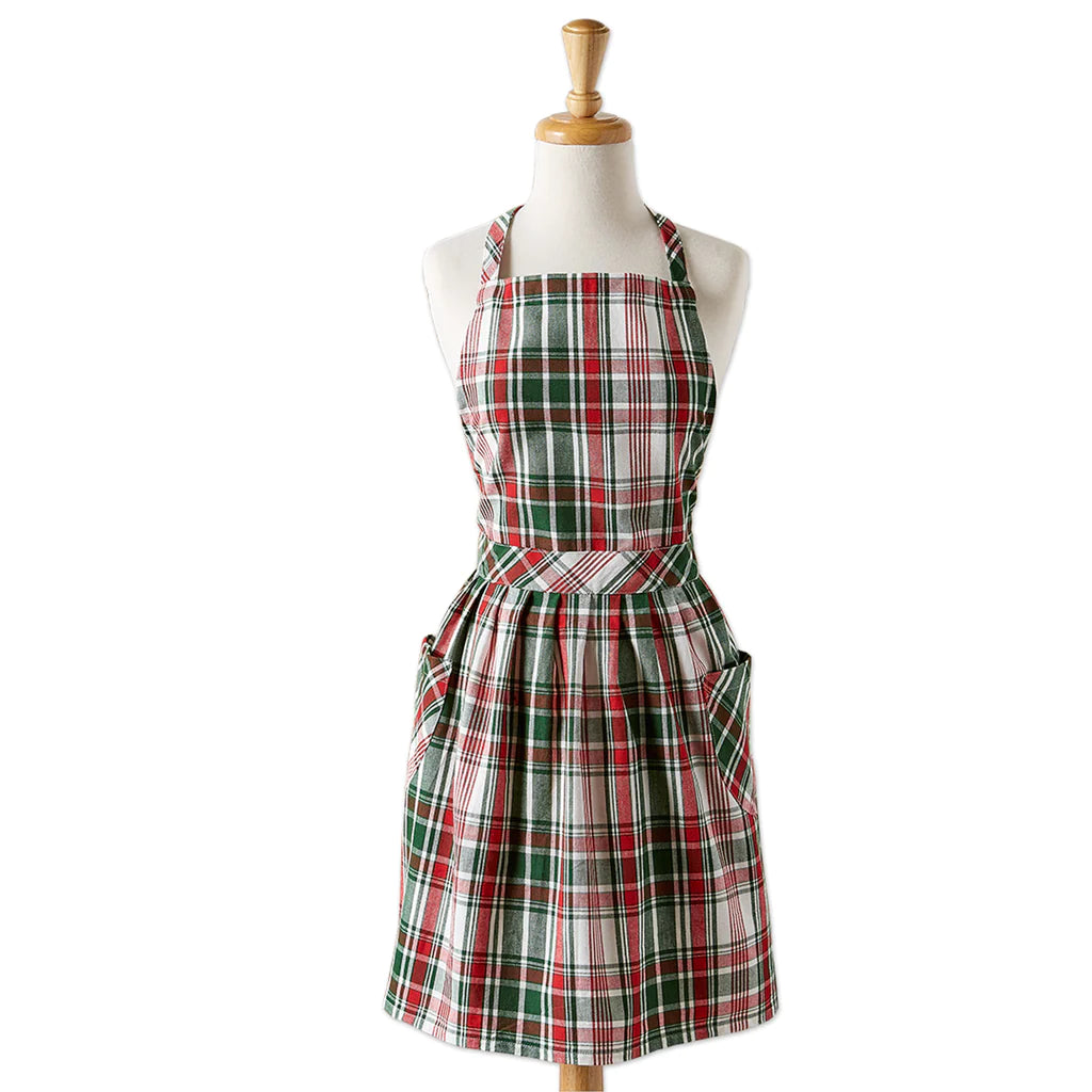 Yuletide Plaid Apron