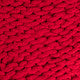 Chunky Knit Throw Blanket - Cranberry