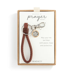 Wrapped in Prayer Key Chain - Silver