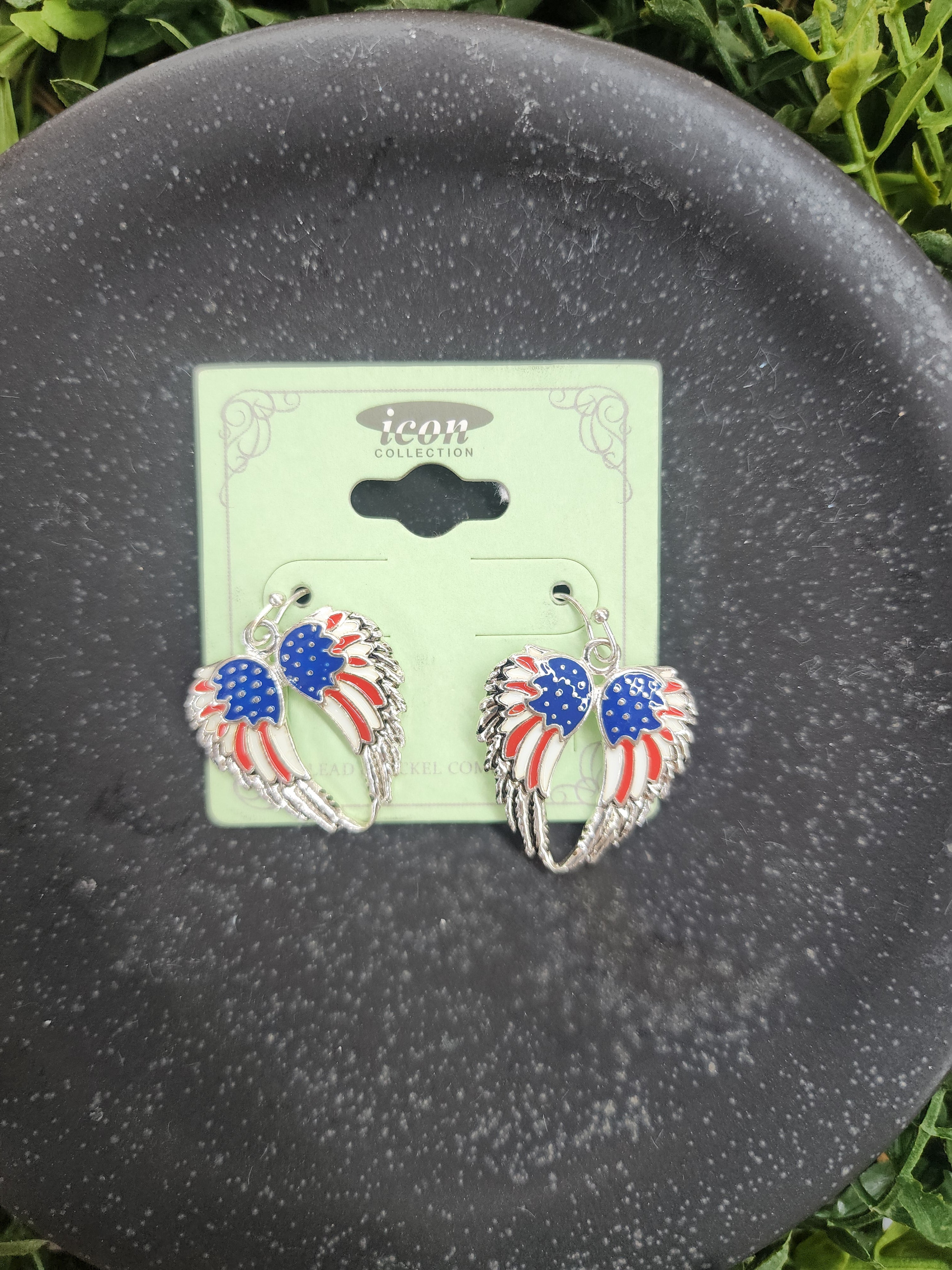 USA Wing Earrings