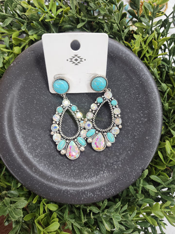 Turquoise Teardrop Earrings