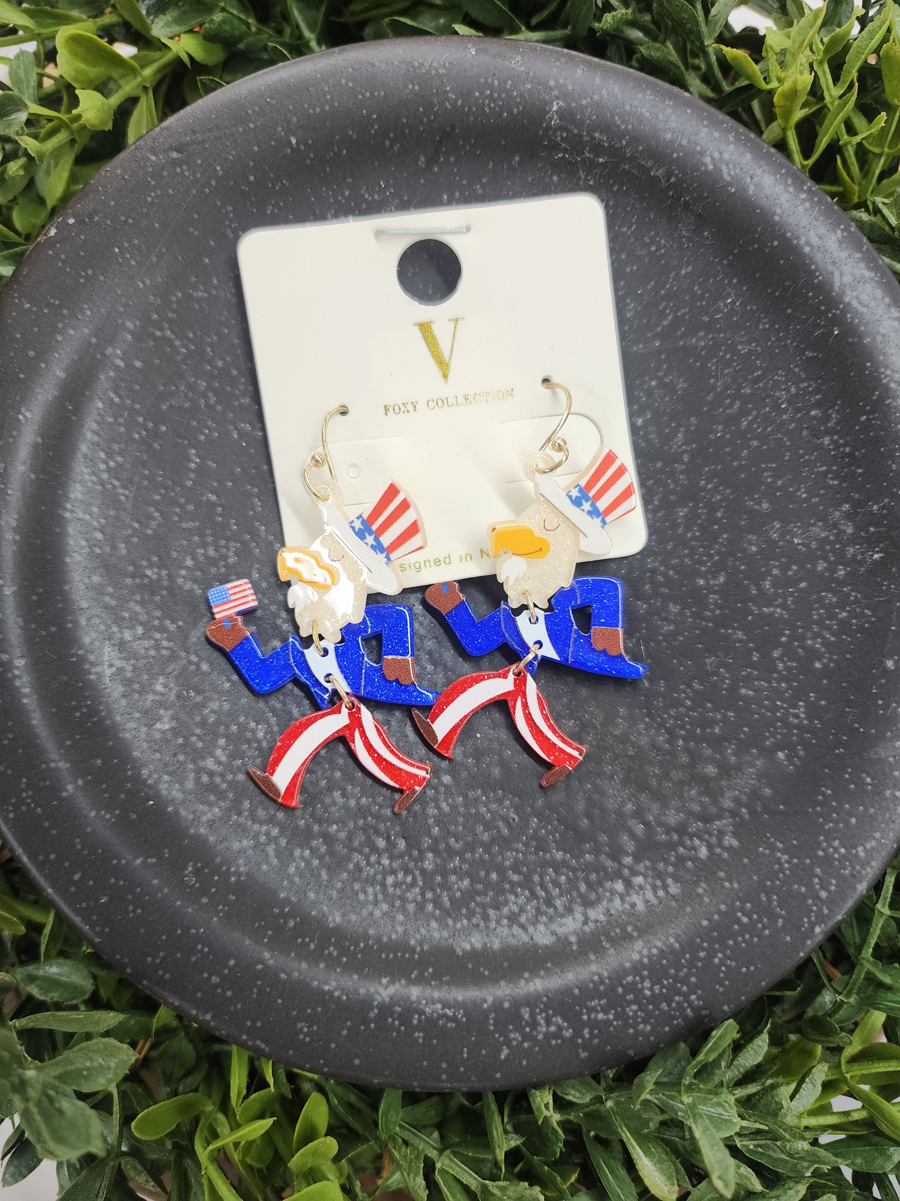 USA Eagle Earrings