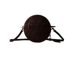 Magnolia Morn Hand-Tooled Round Bag