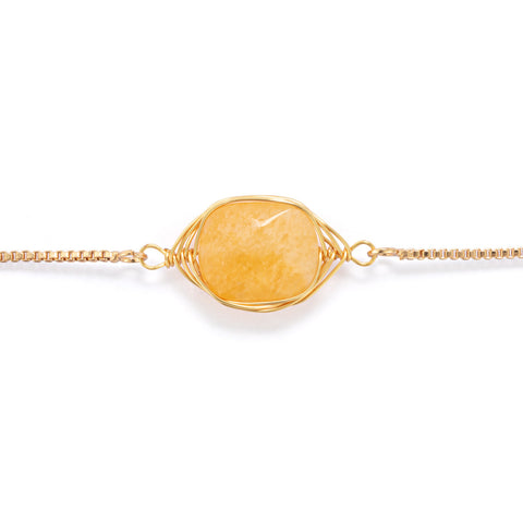 Bemindful Bracelet - Yellow Jade