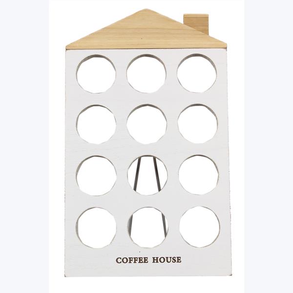 WOOD HOUSE TABLETOP COFFEE POD HOLDER