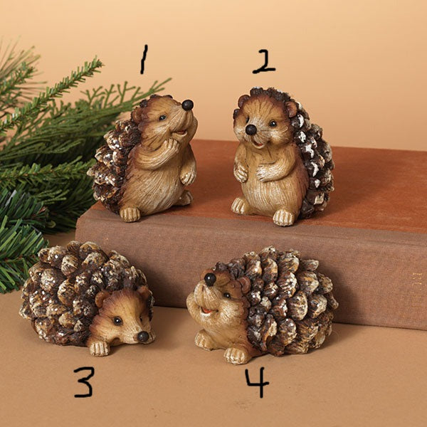 2.9" Hedgehog w/Glitter Figure