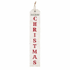 WELCOME & CHRISTMAS REVERSIBLE WOOD SIGN