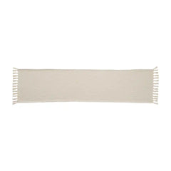 FRINGE OFF WHITE TABLE RUNNER