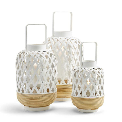 White Lattice Lanterns