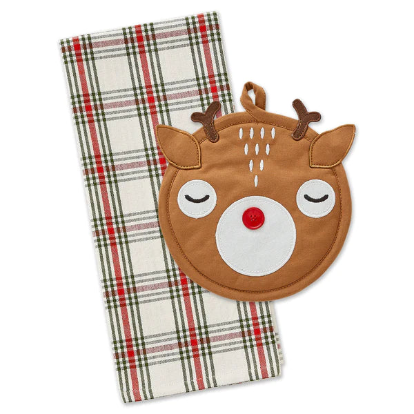 Rudy Reindeer Potholder Gift Set