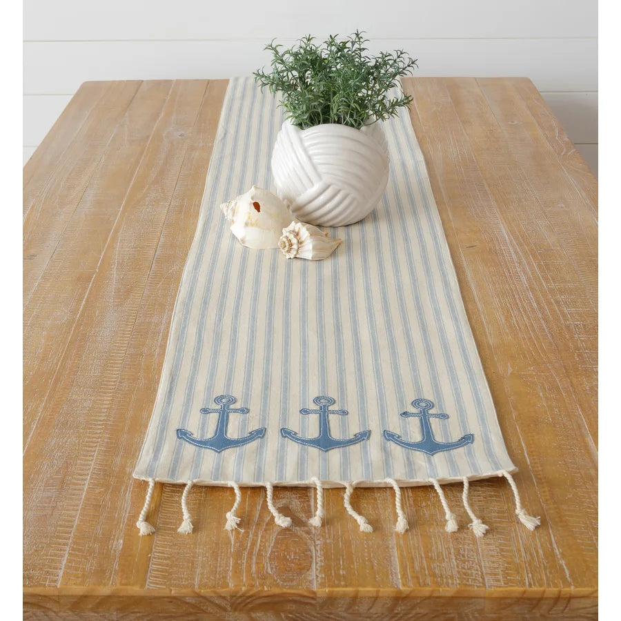 Table Runner - Nautical Blue Anchors