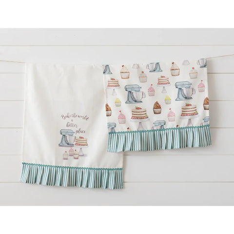 Tea Towels - Mixer And Cupcakes