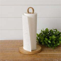 Mango Wood Paper Towel Holder