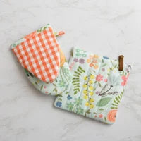 Oven Mitt And Pot Holder - Baked With Love