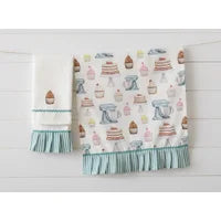 Tea Towels - Mixer And Cupcakes