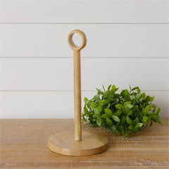 Mango Wood Paper Towel Holder