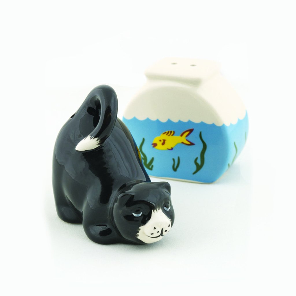 Cat Ceramic Salt and Pepper Shaker Set