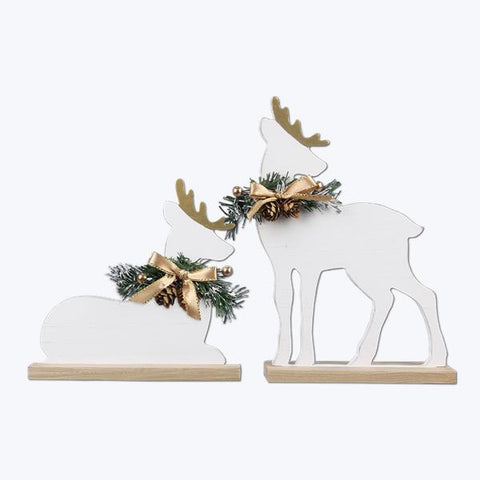 WOOD REINDEER TABLETOP REINDEER