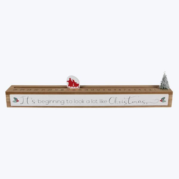 WOOD MODERN FARMHOUSE CHRISTMAS COUNTDOWN CALENDAR