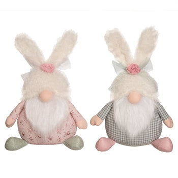 Plush Elegant Bunny Gnome Sitter