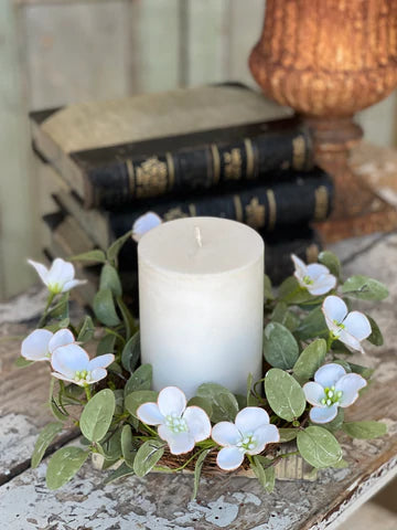 Dappled Dogwood Candle Ring | 12"