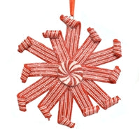 CLAY DOUGH LIQUORICE ORNAMENT - RED WHITE