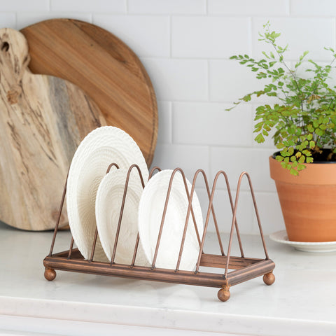 Copper Finish Metal Dish Rack