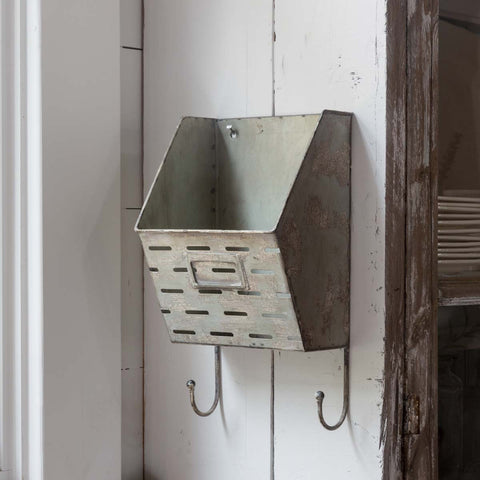 Metal Letter Box with Hooks