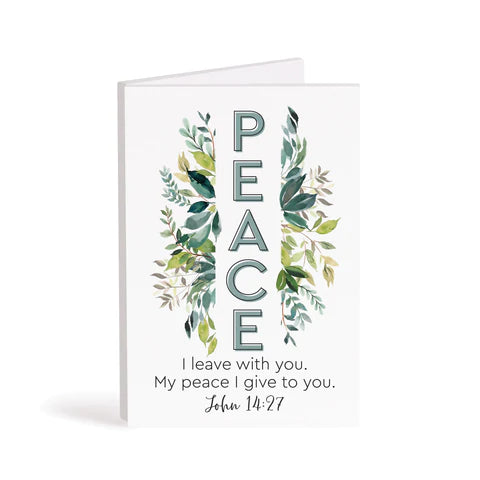 Home / PEACE I LEAVE WITH YOU WOODEN KEEPSAKE CARD