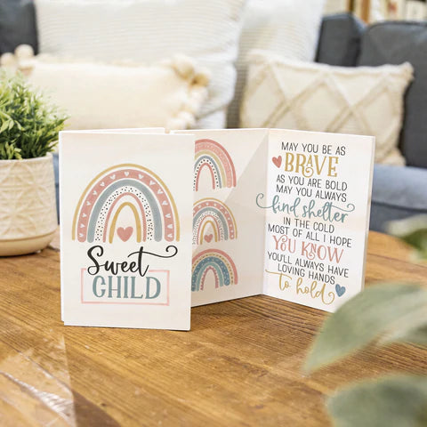 SWEET CHILD WOODEN KEEPSAKE CARD