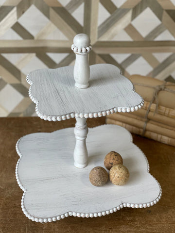 Serafina Two Tier Tray | 18"