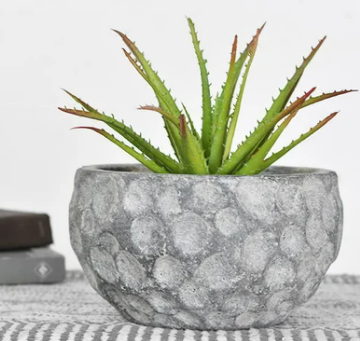 5.15" GREY TEXTURED PLANTER