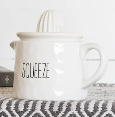 WHITE "SQUEEZE" JUICER MUG