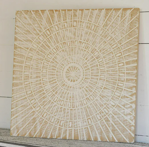 BURST PATTERN WOOD WALL DECOR